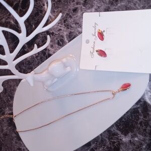 NECKLACE  set pendant earrings new